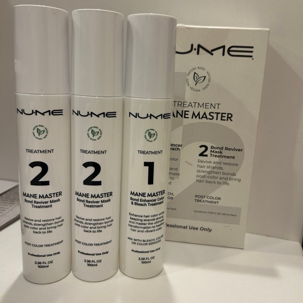NuMe Mane Master Hair Treatment Set - Cream and Black